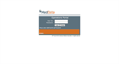 Desktop Screenshot of portal.meddata.com